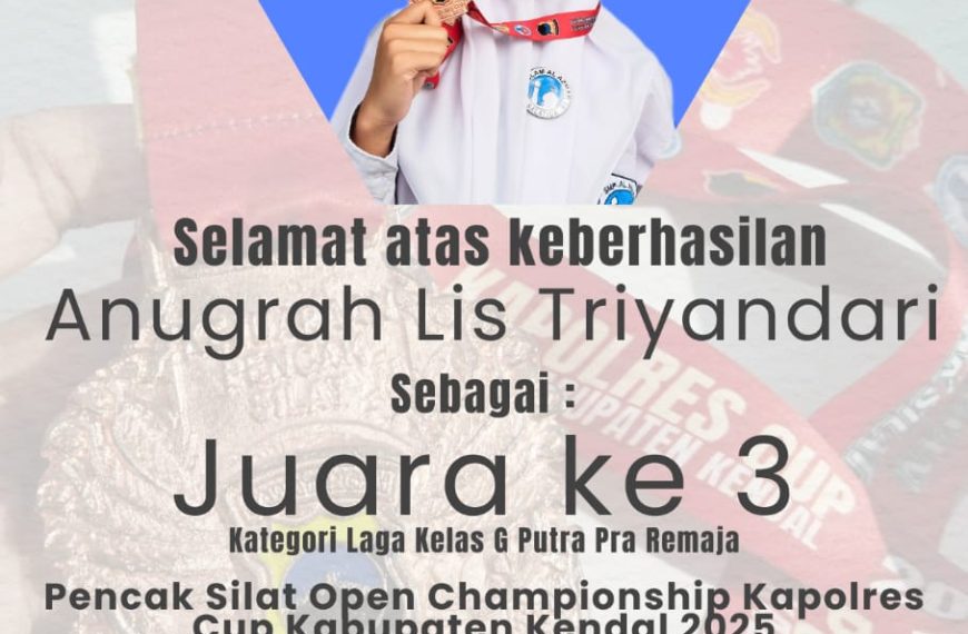 Siswi SMP Islam Al Azhar 18 Salatiga Raih Juara 3 pada Lomba Pencak Silat Open Championship Kapolres Cup Kabupaten Kendal 2025